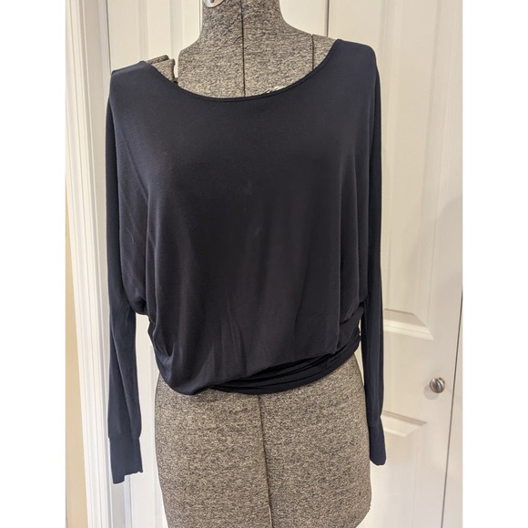 Slate gray TART tunic shirt. Soft flowy with side touching. V scoop in back - Picture 8 of 12